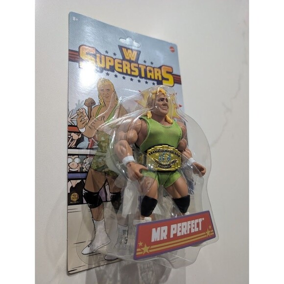 WWE WWF Mattel Mr Perfect Kurt Hennig Superstars Series 6 Walmart Unpunched - Picture 3 of 7